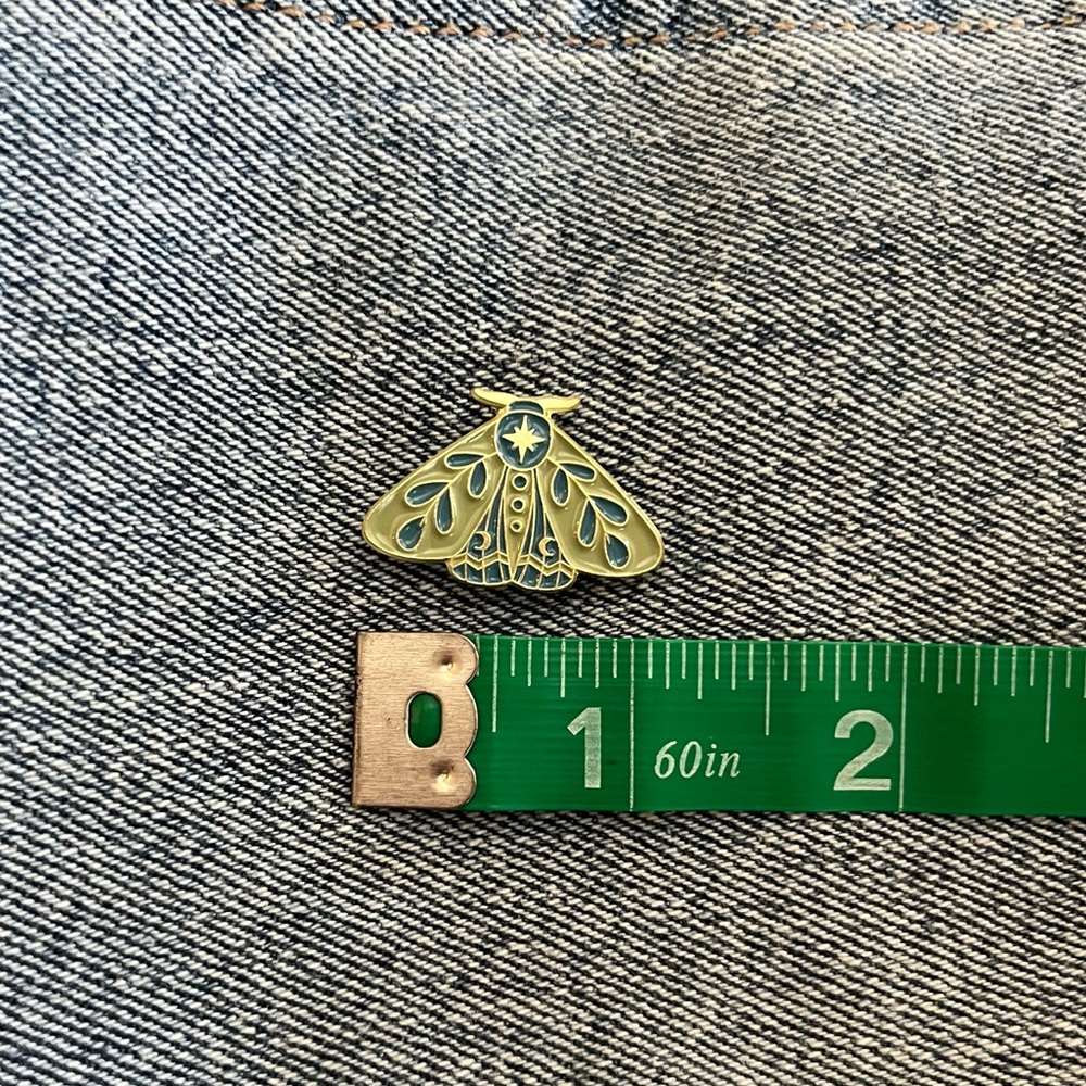 Moth Enamel Pin - Picture 2 of 3